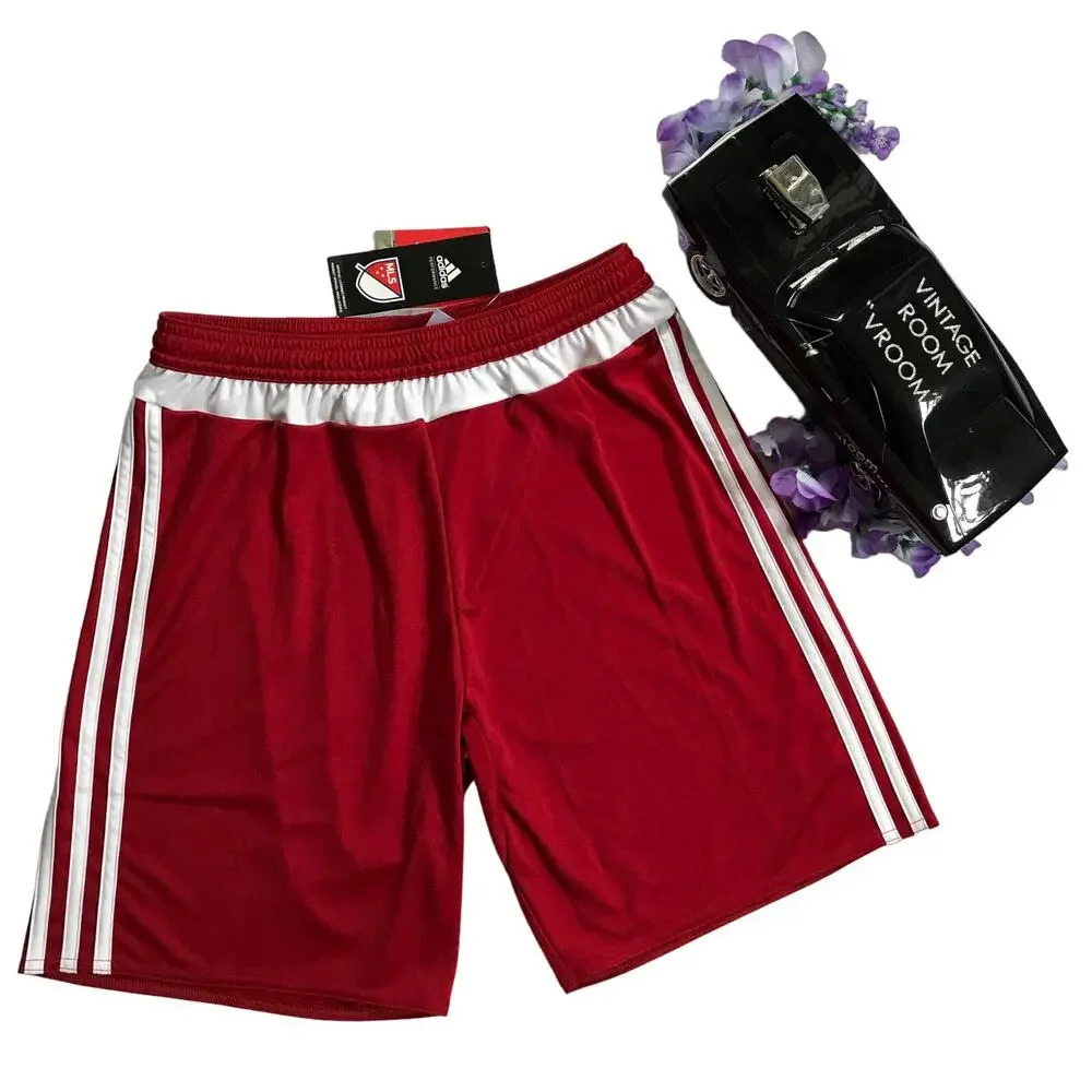 Adidas NWT Red Performance Official MLS Shorts Men S - Picture 1 of 8